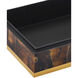 Casey 11 inch Natural and Brass and Black Box