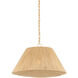 Mystic 1 Light 24 inch Aged Brass Pendant Ceiling Light