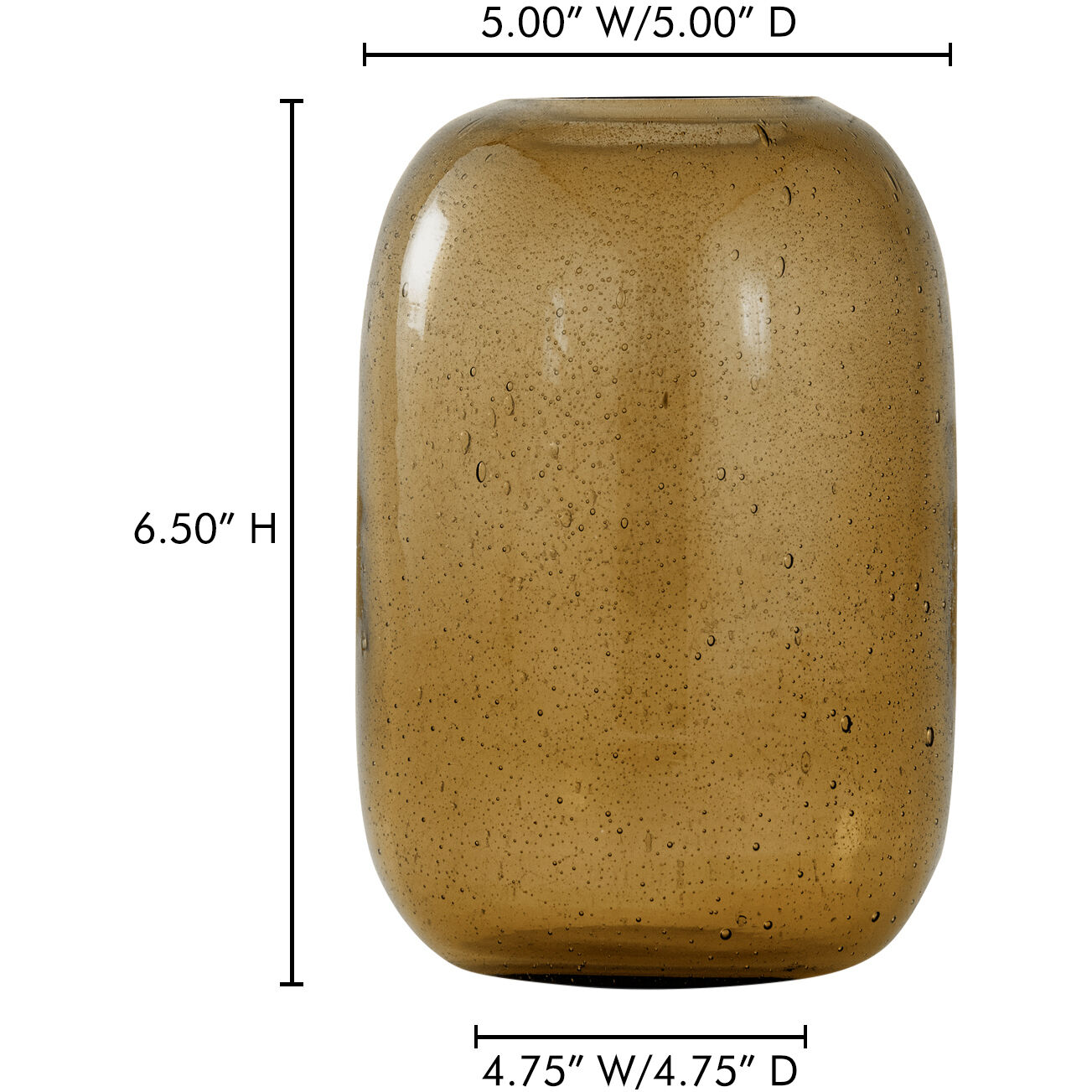 Circe 6.5 X 5 inch Vase in Orange