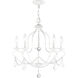 Chesterfield 5 Light 22 inch Antique White Chandelier Ceiling Light