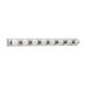 Center Stage 8 Light 48 inch Brushed Stainless Bath Vanity Wall Sconce Wall Light