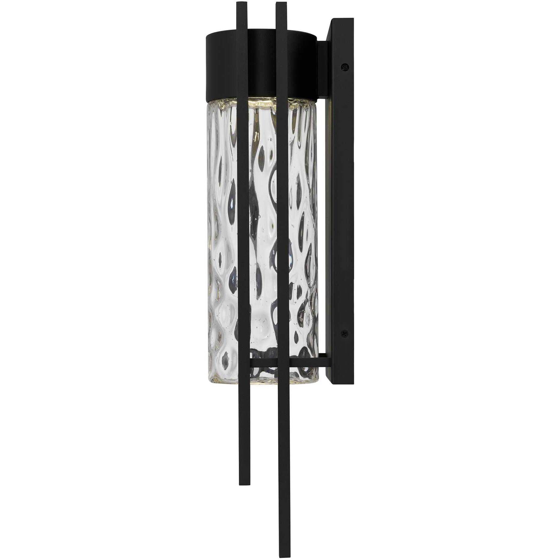 2 Step LED 19 inch Sand Black Outdoor Wall Sconce