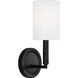 Drew & Jonathan Egmont 1 Light 4.75 inch Midnight Black Bath Vanity Wall Sconce Wall Light