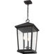 Beacon 3 Light 12 inch Oil Rubbed Bronze Outdoor Chain Mount Ceiling Fixture