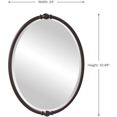 Tyler 33 X 24 inch Oil Rubbed Bronze Wall Mirror