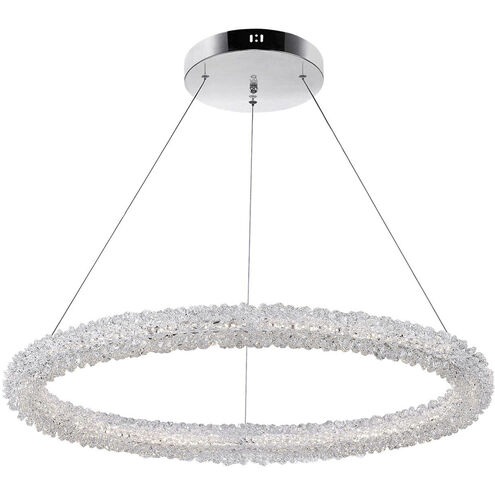 Arielle LED 17 inch Chrome Down Chandelier Ceiling Light