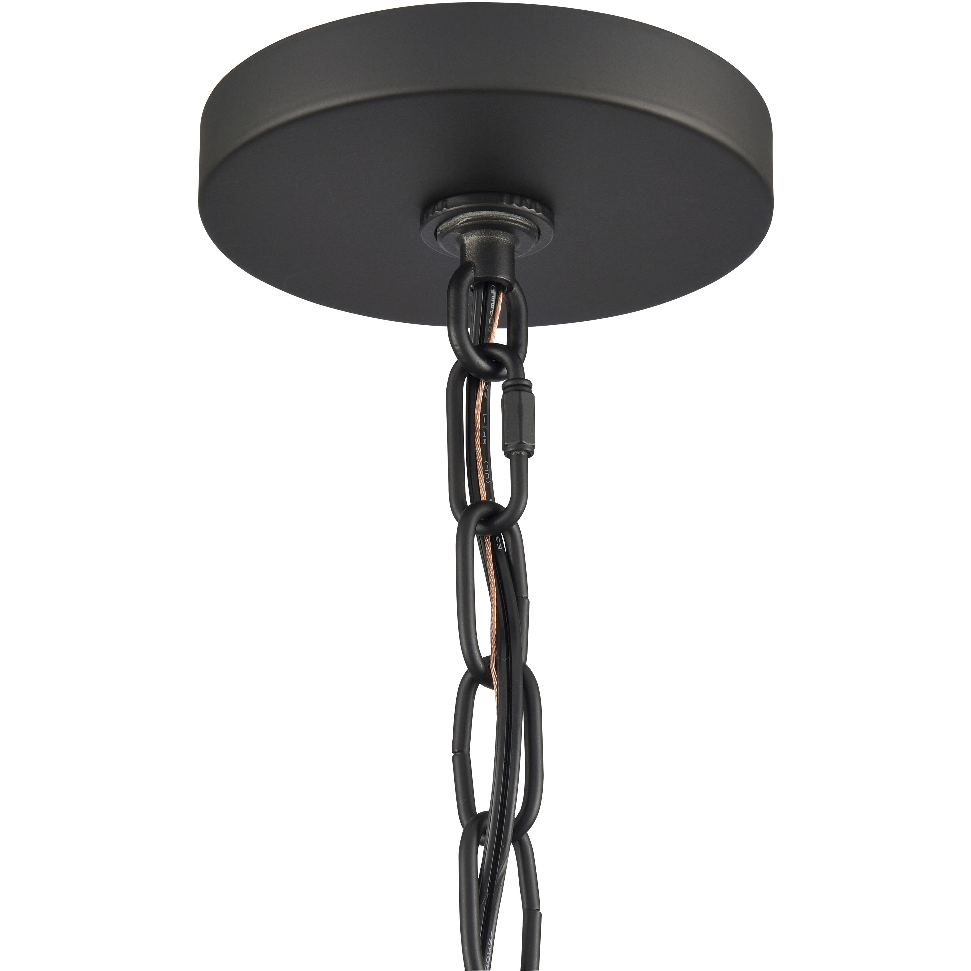 Ellisville 4 Light 17.25 inch Matte Black Chandelier Ceiling Light