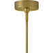 Elin LED 14 inch Lacquered Brass Pendant Ceiling Light