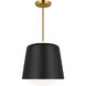 kate spade new york Draper 1 Light 12 inch Midnight Black Pendant Ceiling Light