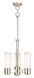 Weston 3 Light 14 inch Polished Nickel Mini Chandelier Ceiling Light