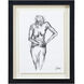 Studio Line Sketch Black/White Wall Art, 4 Piece
