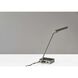 Sawyer 17 inch 7.00 watt Brushed steel with black leather Wireless Charging Desk Lamp Portable Light, with AdessoCharge