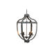 Malin 16 inch Antique Black Chandelier Ceiling Light