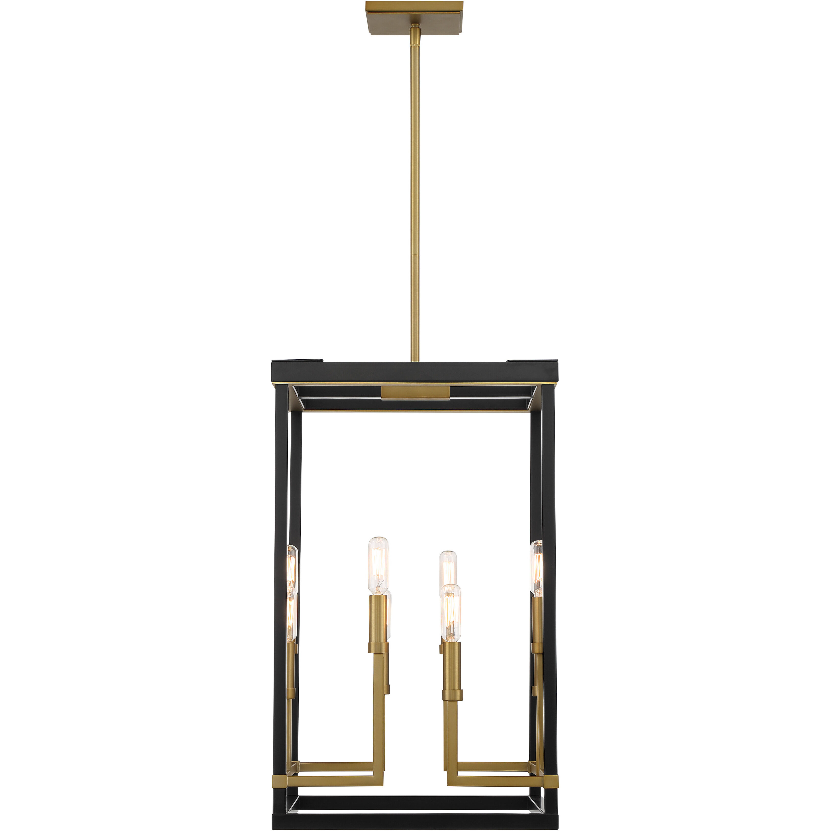 Union Estates 8 Light 14 inch Coal And Soft Brass Pendant Ceiling Light