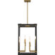 Union Estates 8 Light 14 inch Coal And Soft Brass Pendant Ceiling Light
