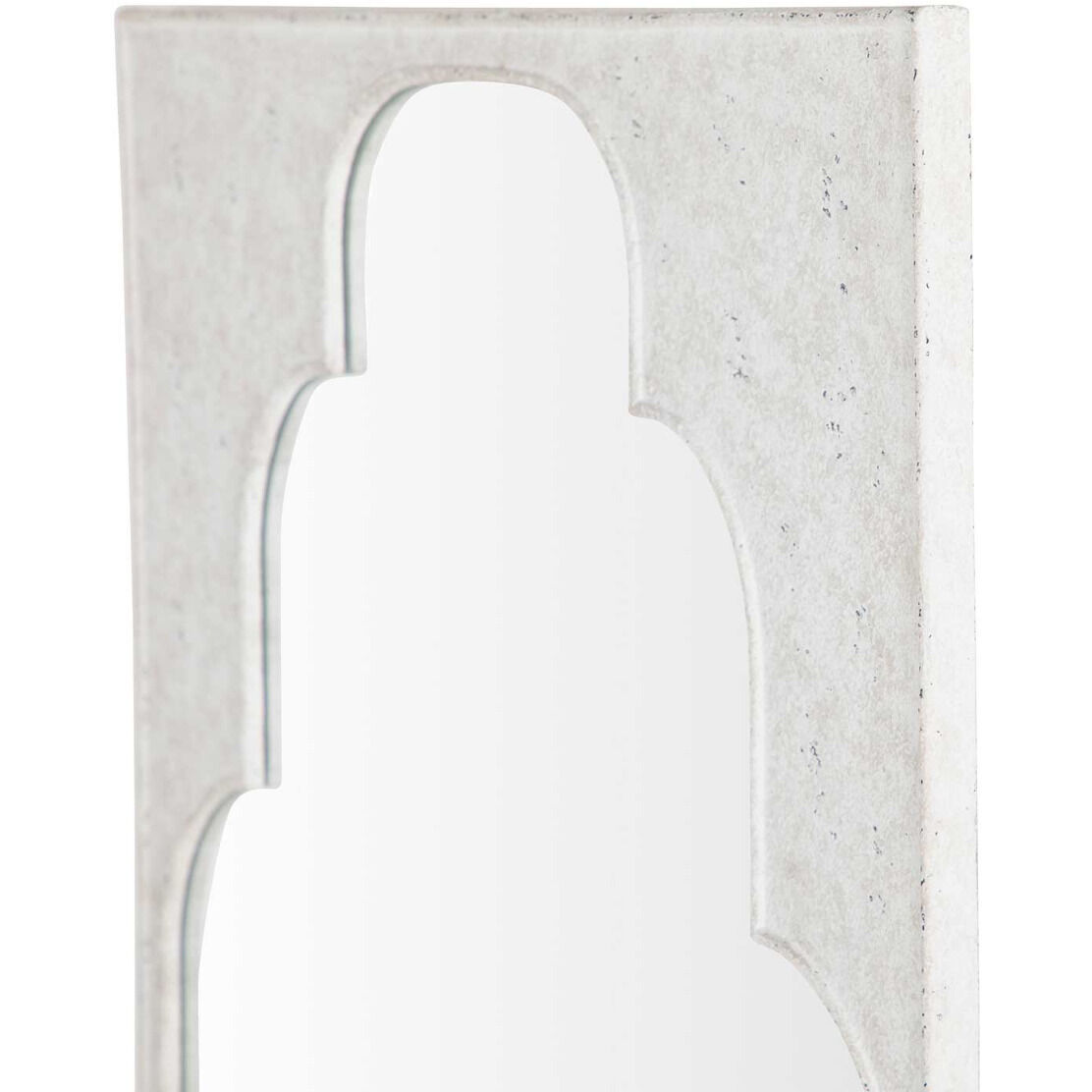 Maryland 42.5 X 28 inch Whitewashed Wood / Clear Mirror Mirror