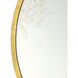 Aline 42 X 42 inch Contemporary Gold Leaf/Antique Mirror Wall Mirror