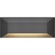 Nuvi 12v 2.60 watt Black Landscape Deck Sconce in Ash Bronze, Rectangular
