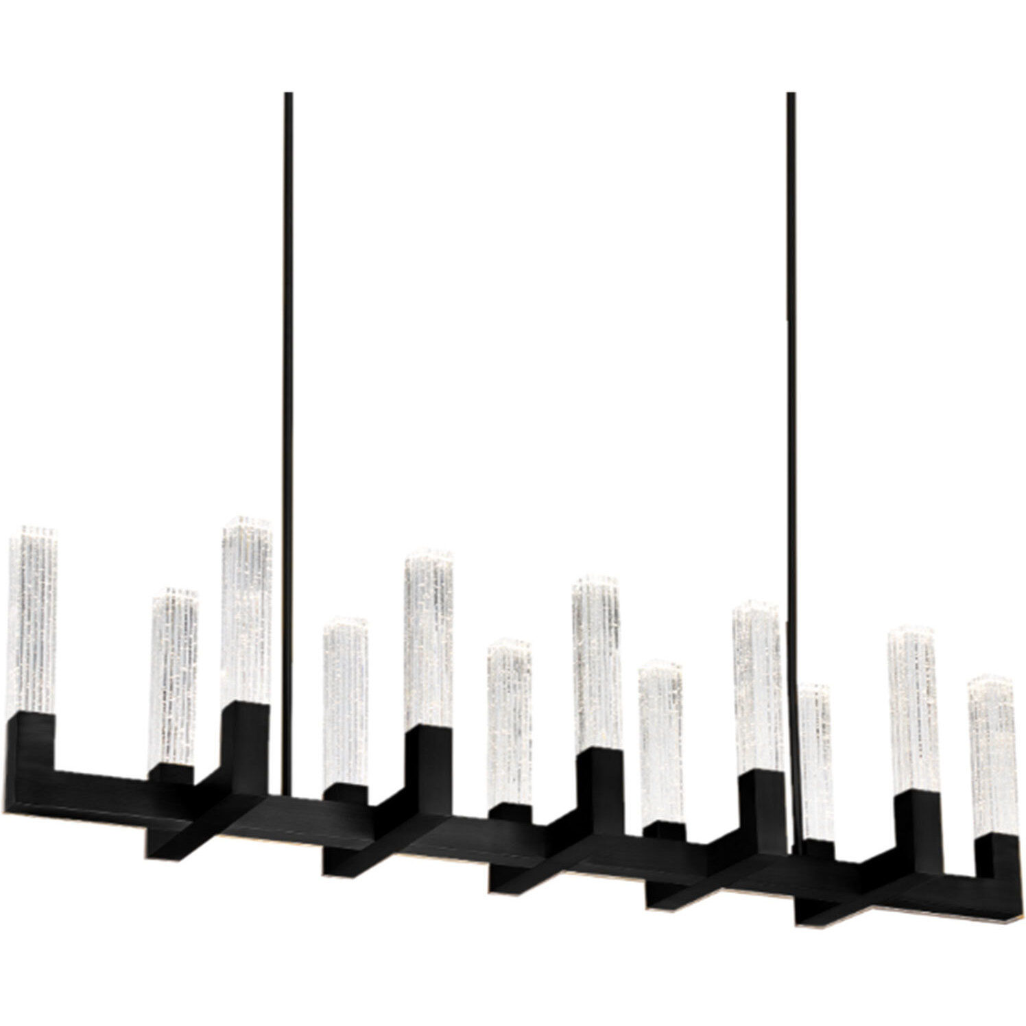 Cinema LED 54 inch Black Pendant Ceiling Light in 54in.