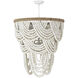 Lorelei 6 Light 24 inch White Chandelier Ceiling Light