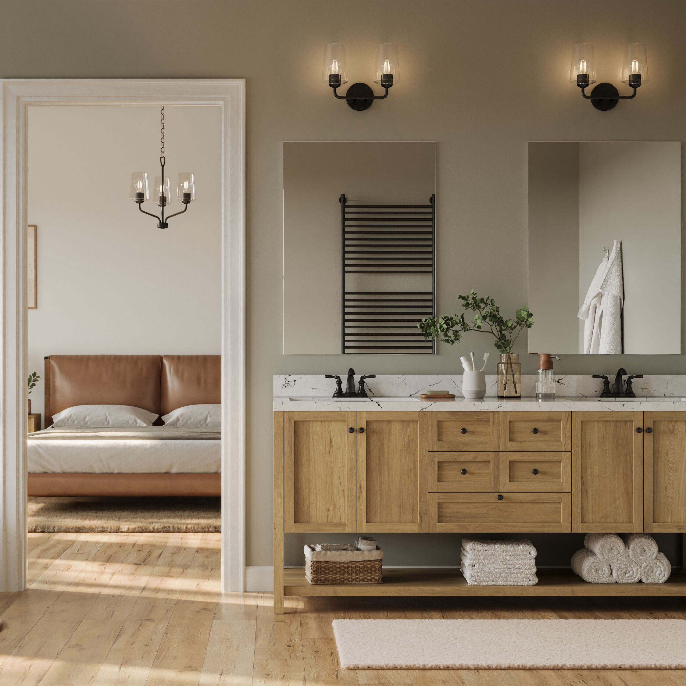 Celino 2 Light 14 inch Black Vanity Light Wall Light