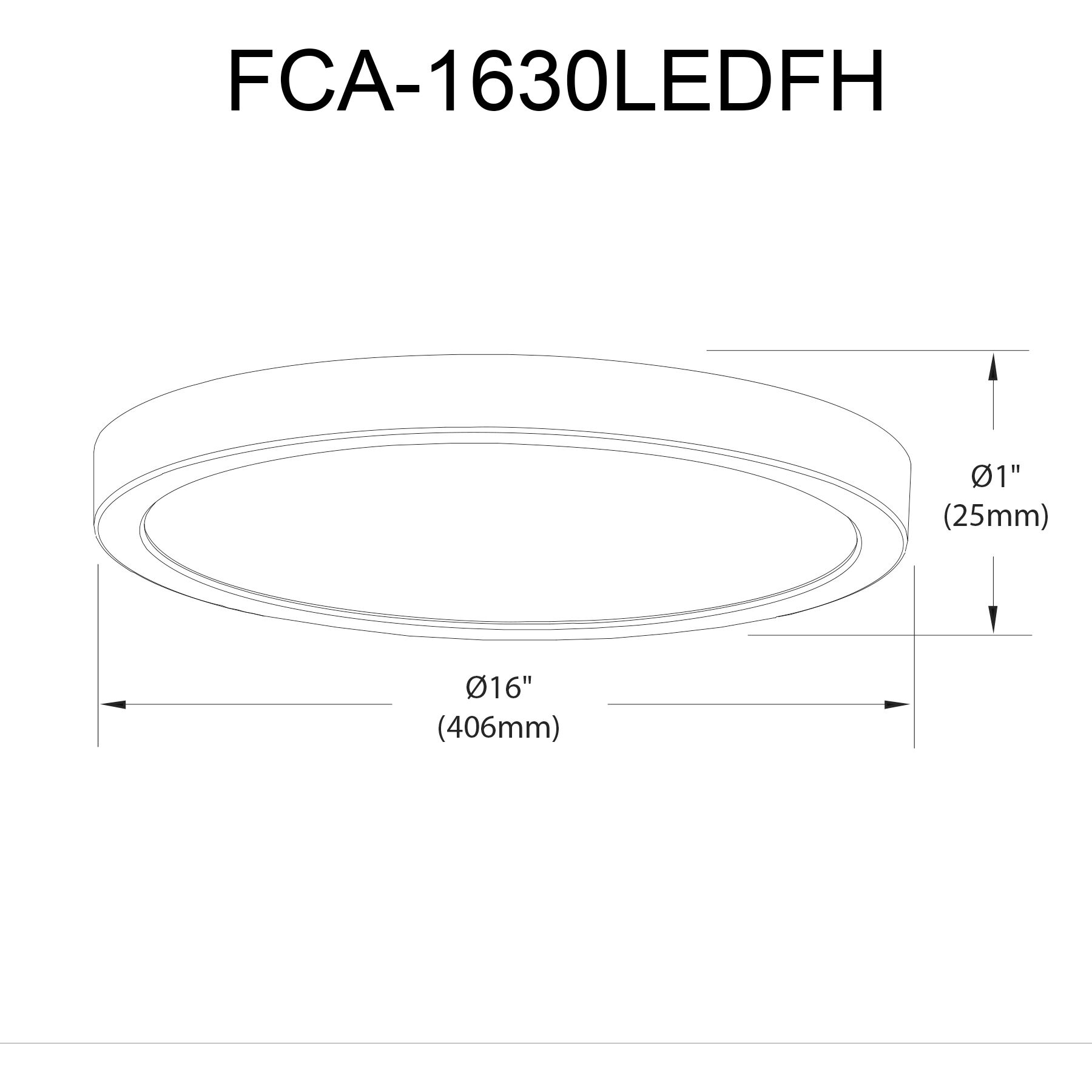 Franchesa LED 16 inch Matte Black Flush Mount Ceiling Light