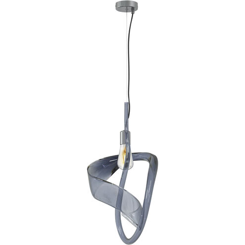 Jaxy 1 Light 11.8 inch Smoke Blue Pendant Ceiling Light