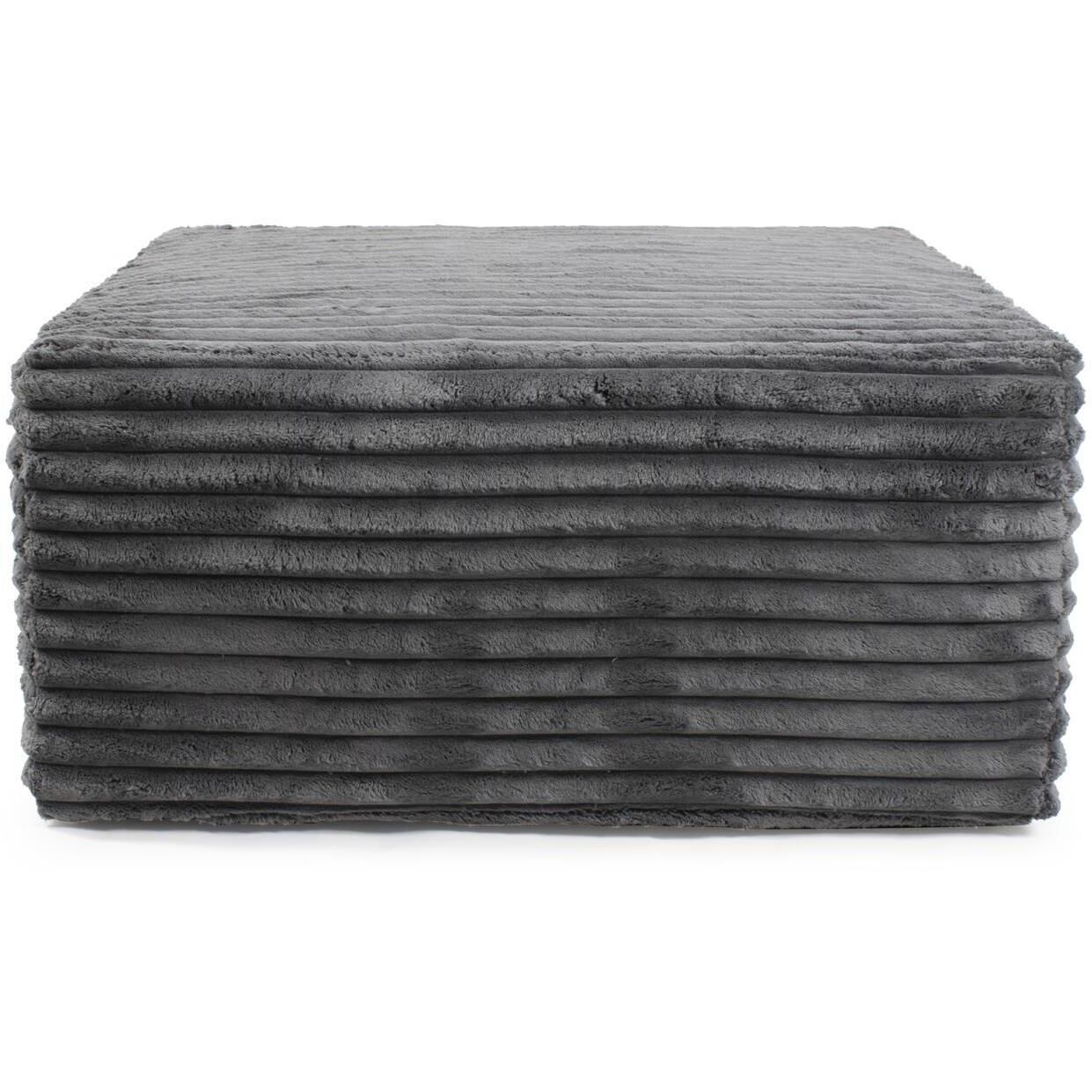 Shar Pei Universal 18 inch Charcoal Ottoman