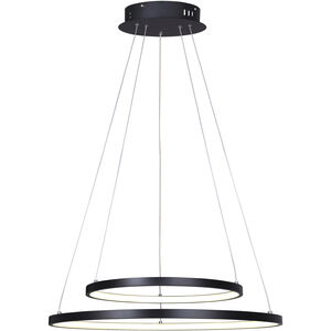 Madison LED 24 inch Black Chandelier Ceiling Light
