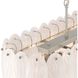 Serena 9 Light 43.38 inch Satin Nickel Linear Island Pendant Ceiling Light
