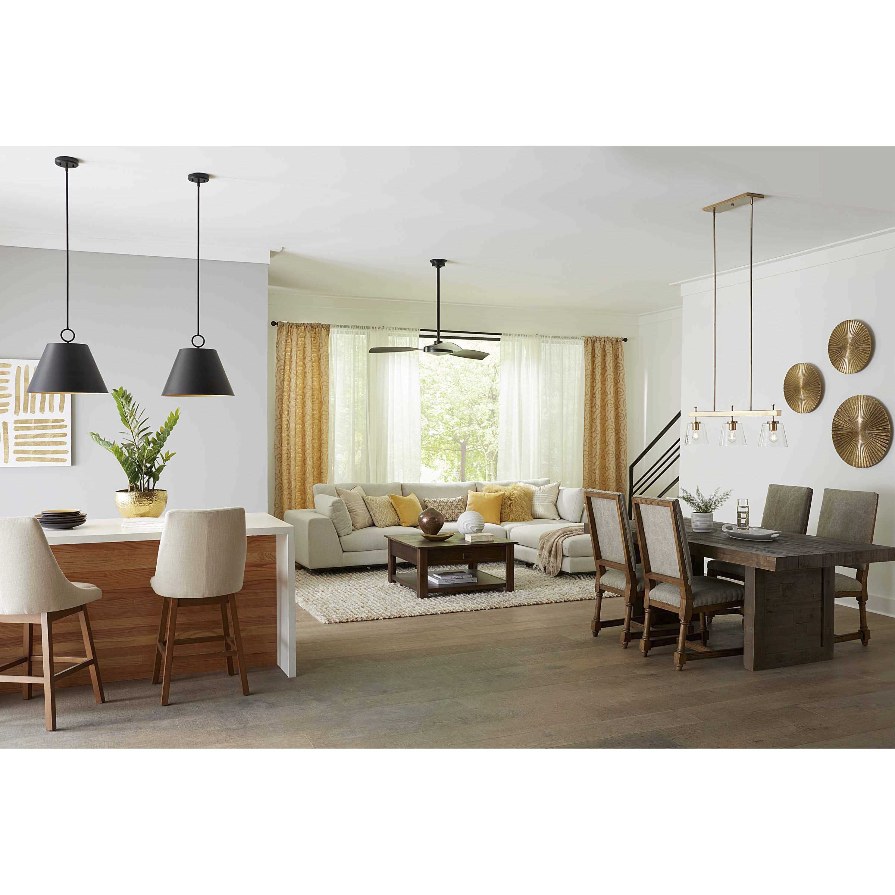 Parkhurst 3 Light 18 inch Matte Black Pendant Ceiling Light