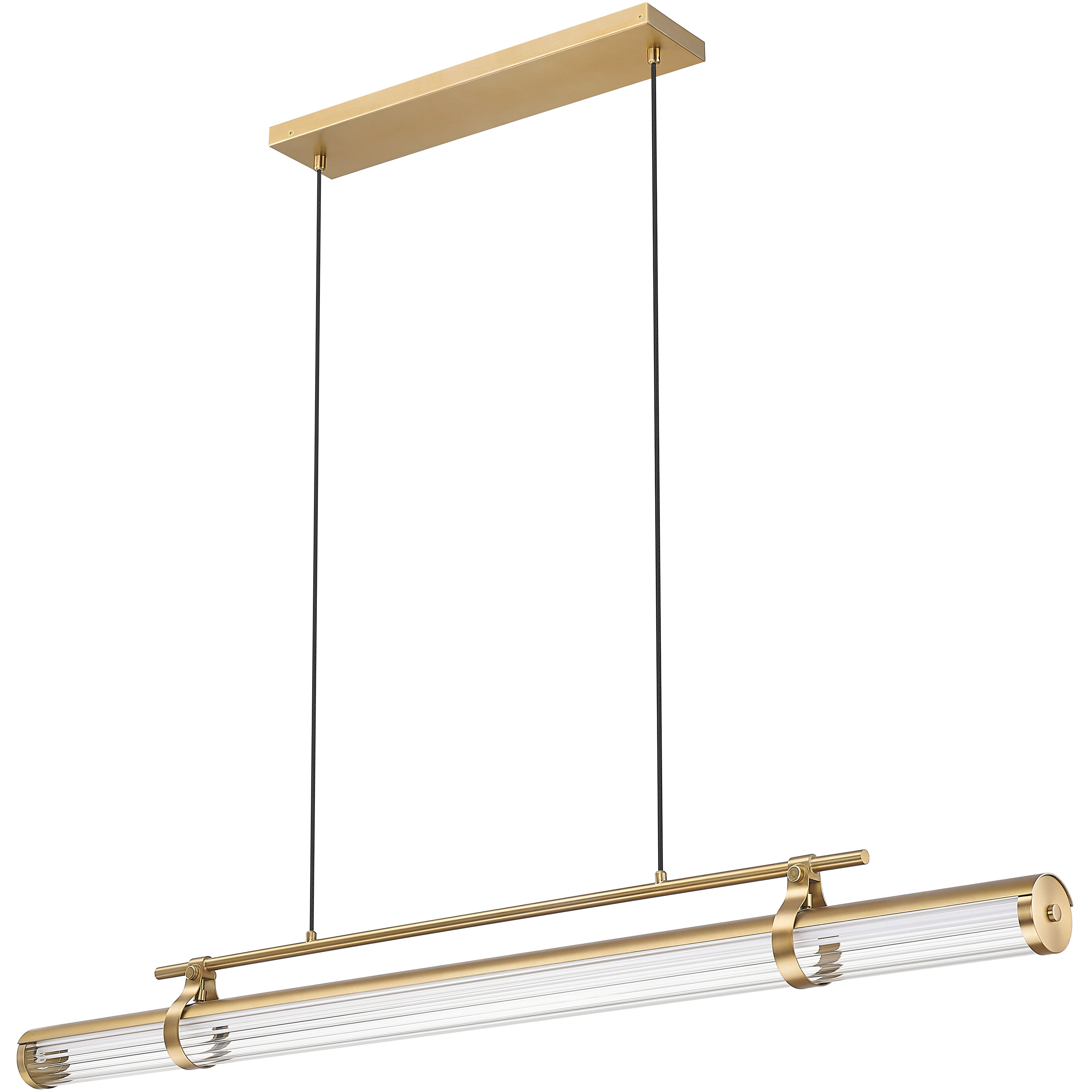 Benoit LED 56 inch Modern Gold Billiard Light Ceiling Light