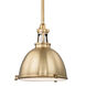 Massena 1 Light 19.5 inch Aged Brass Pendant Ceiling Light