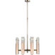Ian K. Fowler Malik LED 24 inch Polished Nickel Chandelier Ceiling Light in Alabaster, Medium