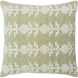 Elara 18 X 18 inch Grass Green/Cream Accent Pillow