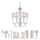 Jewel 6 Light 24 inch Chrome Chandelier Ceiling Light