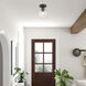 Downtown 1 Light 7 inch Bronze Semi-Flush Ceiling Light, Sphere