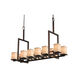 Textile LED 14 inch Dark Bronze Chandelier Ceiling Light
