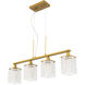 Taylor 4 Light 31 inch Brass Pendant Ceiling Light