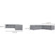 Lyric Classic L Grey Modular Sectional