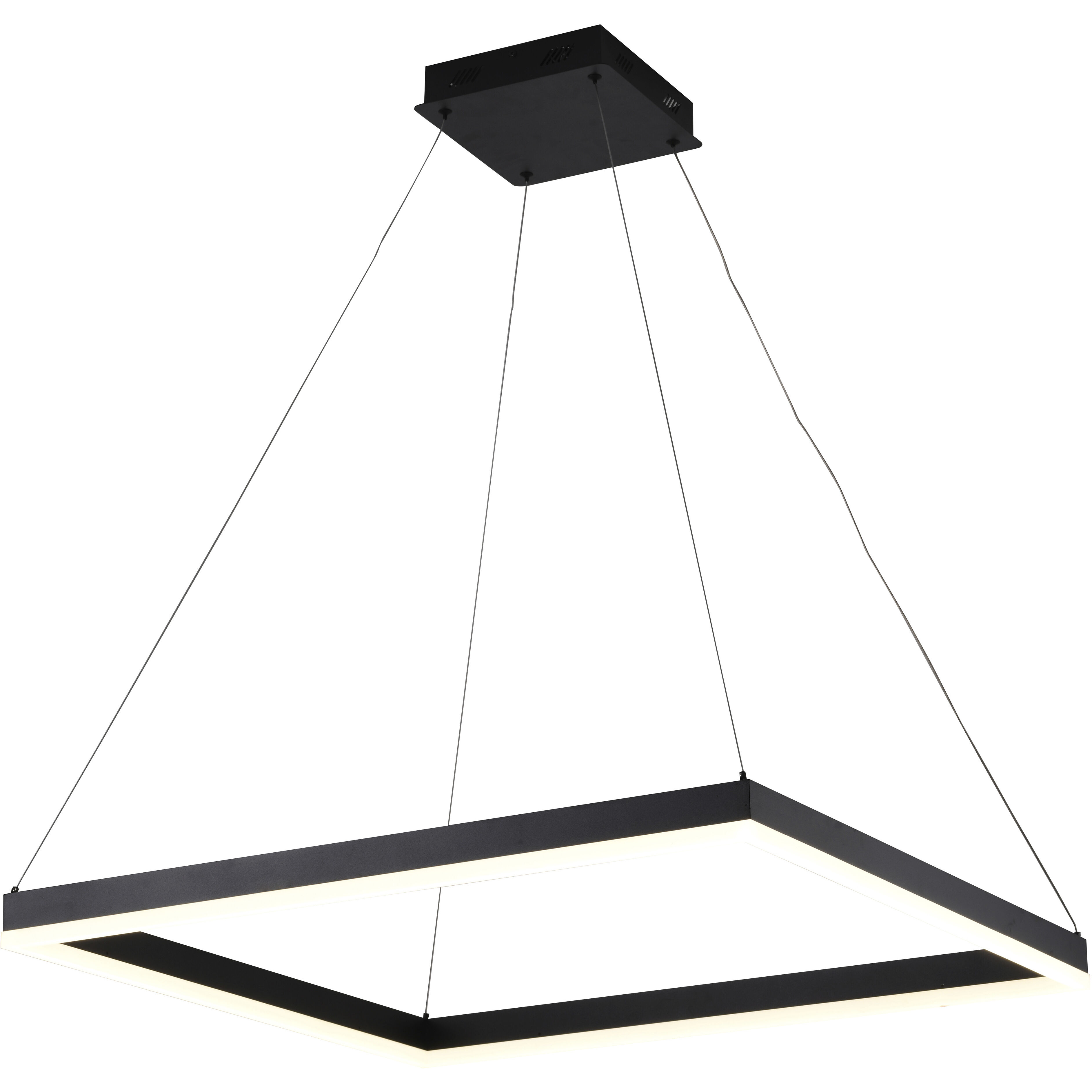 Canada LED 30 inch Matte Black Chandelier Ceiling Light