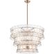 Sophie 16 Light 35.5 inch Lacquered Gold Pendant Ceiling Light