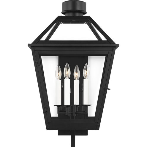C&M by Chapman & Myers Hyannis 4 Light 28.25 inch Textured Black Outdoor Wall Lantern