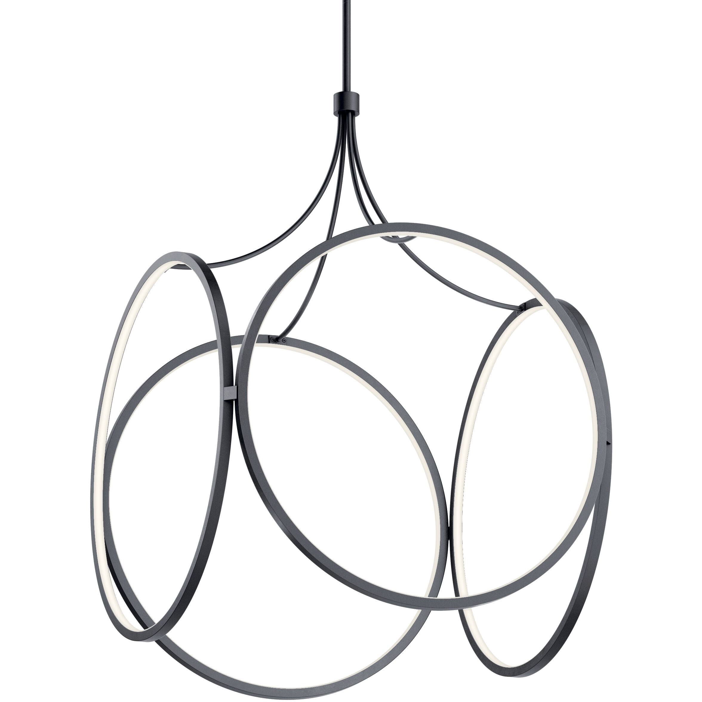 CIRI LED 24 inch Matte Black Pendant Ceiling Light