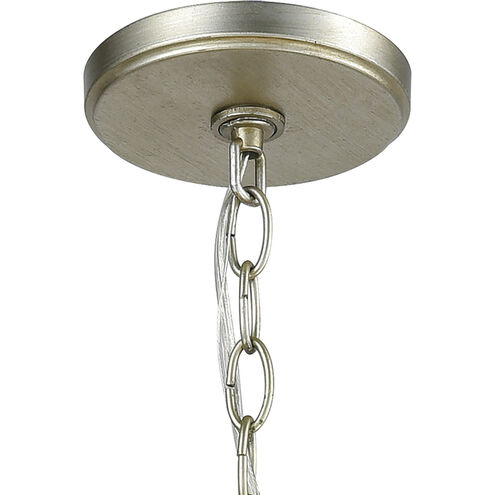 Whirlwind 4 Light 17 inch Aged Silver Pendant Ceiling Light