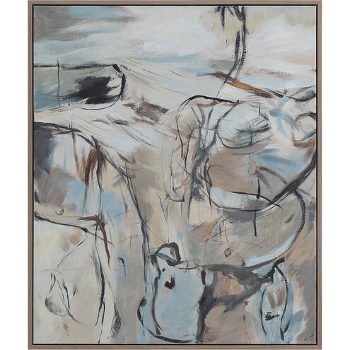 Roseline White/Beige/Pink/Black Canvas Art