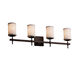 Textile LED 31 inch Matte Black Bath Bar Wall Light