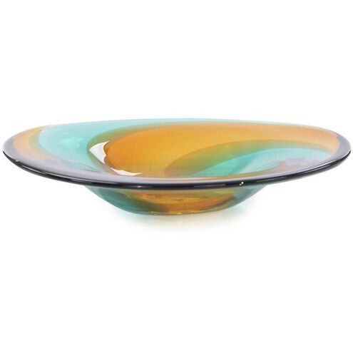 Handblown 16 X 3 inch Bowl