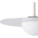 Solstice LED 22 inch Polished Nickel Convertible Pendant Ceiling Light