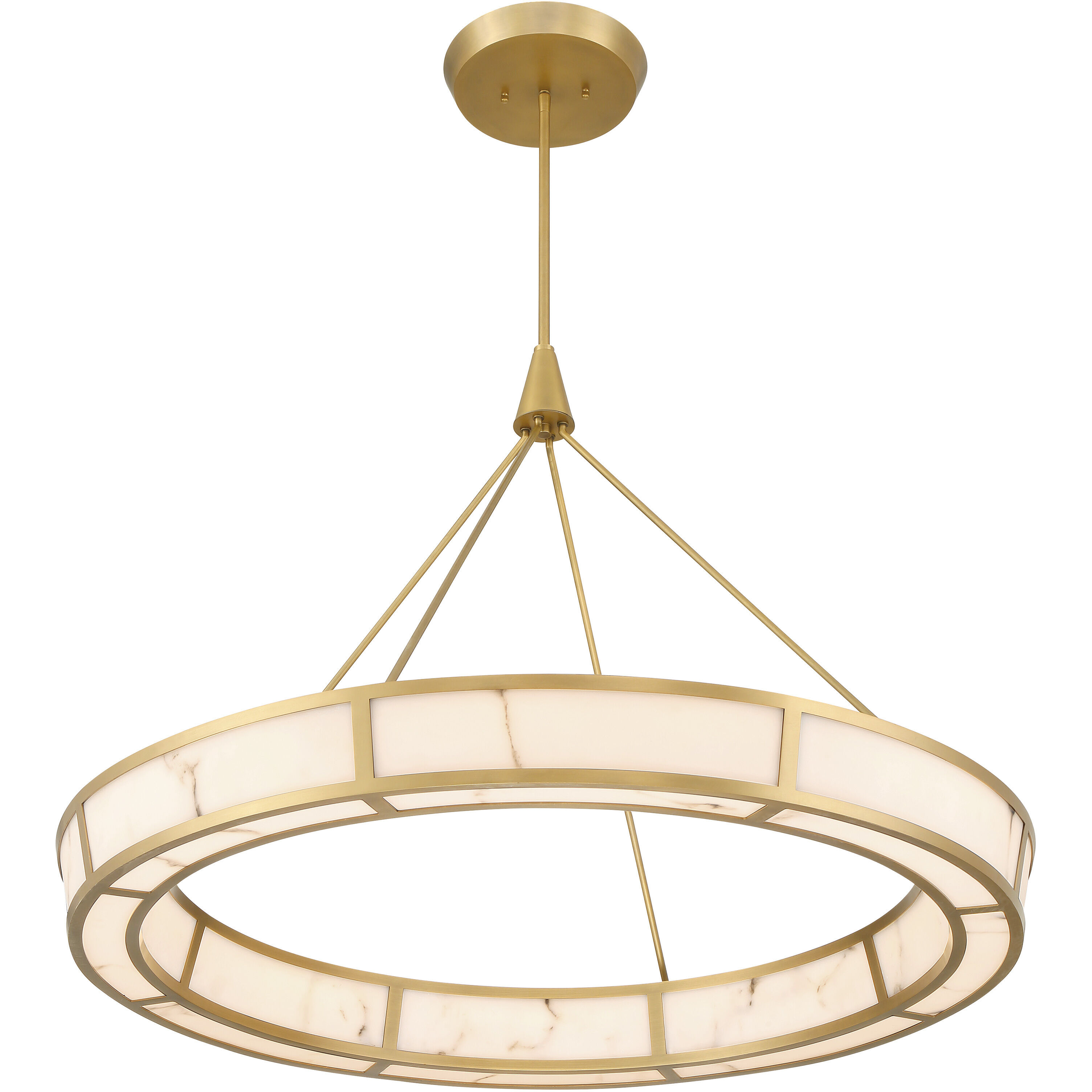 Velaris LED 36.25 inch Legacy Brass Pendant Ceiling Light